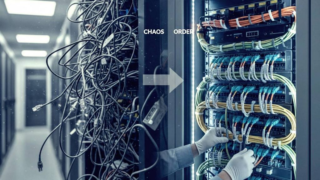 Cabling chaos to cabling order