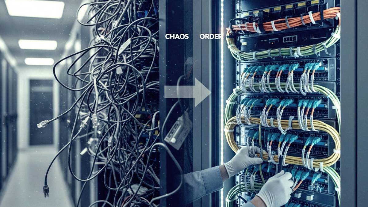 Cabling chaos to cabling order