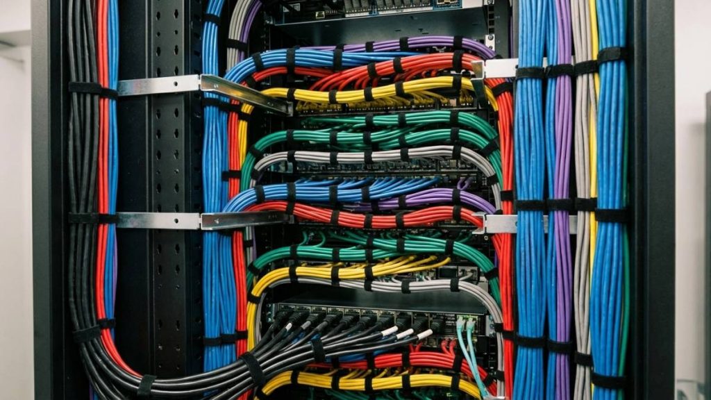 Neat rack cabling