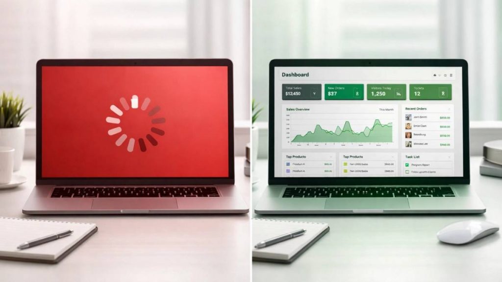 Slow vs Fast load time