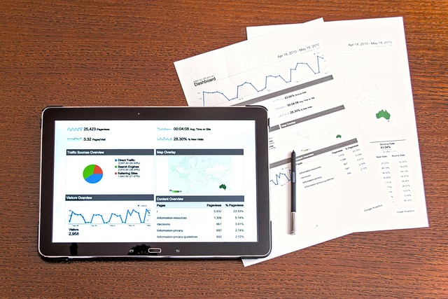 data on paper and tablet screen data on paper and tablet screen