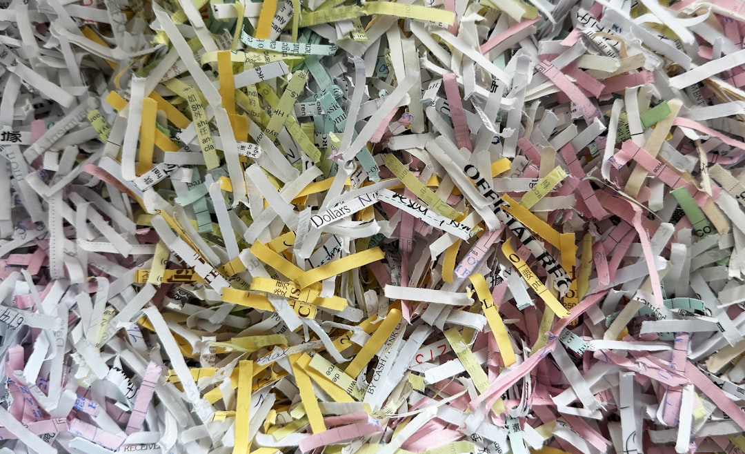 image of shredded paper image of shredded paper