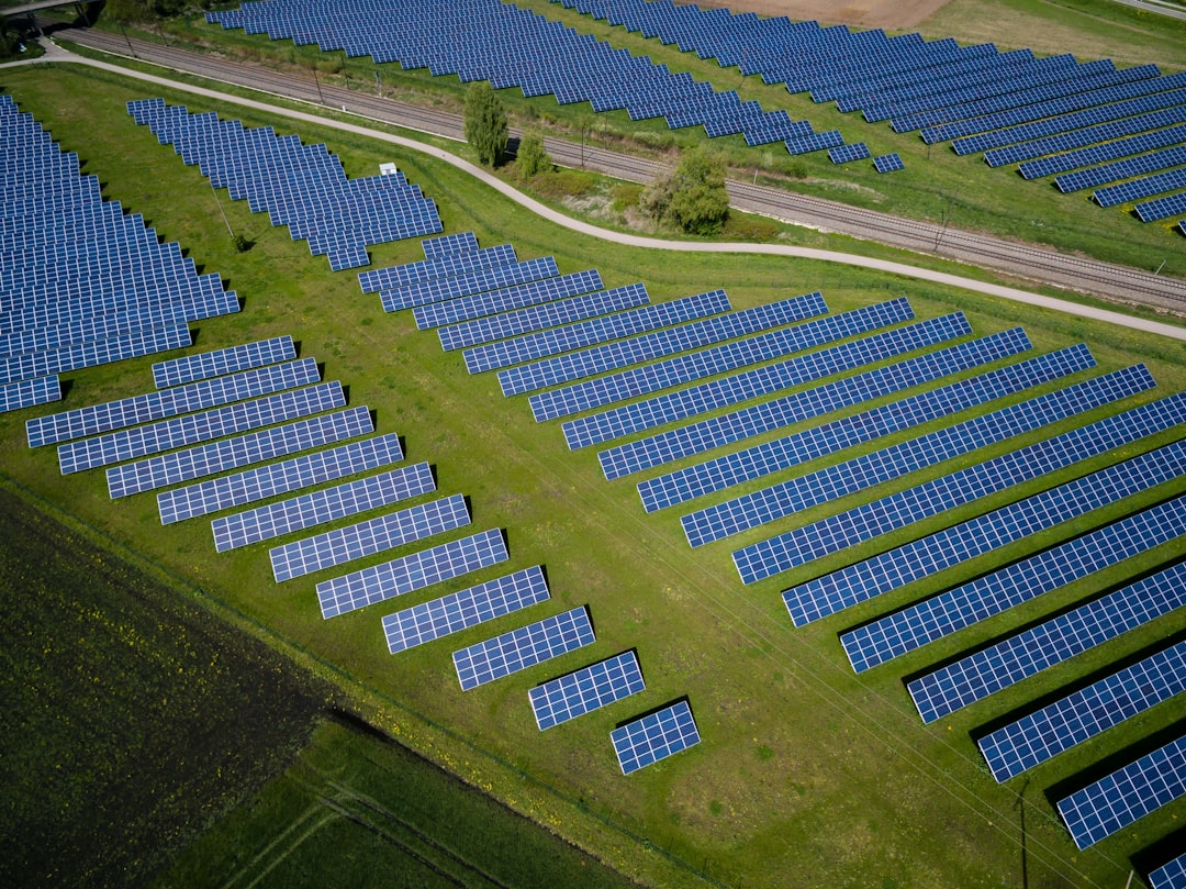 A field of solar panels A field of solar panels