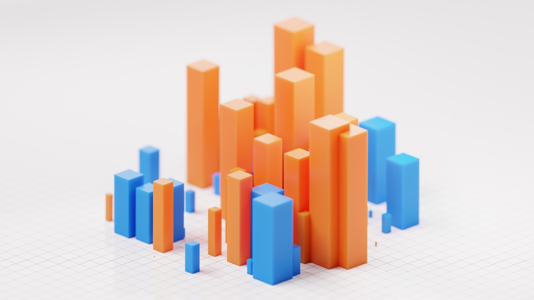 3D bar graph concept image 3D bar graph concept image