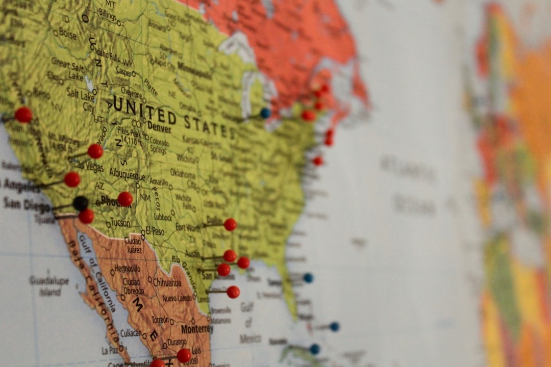 map of USA with pins map of USA with pins